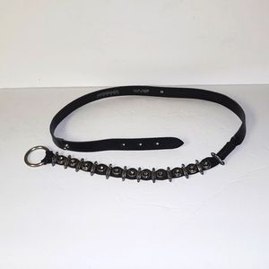 "ANTONIAZZI FIRENZE" BLACK LEATHER BELT SZ M